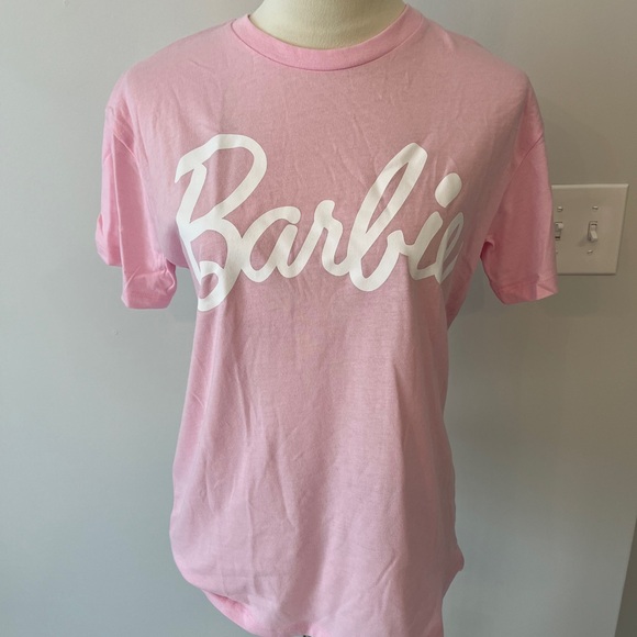 Barbie Light Pink Short Sleeve Tee women’s size medium - Picture 1 of 5
